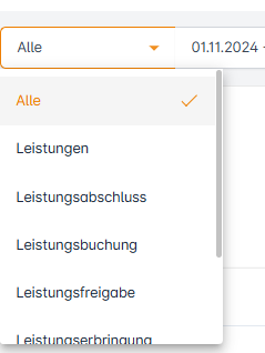 Auswahlmöglichkeiten X-Achse